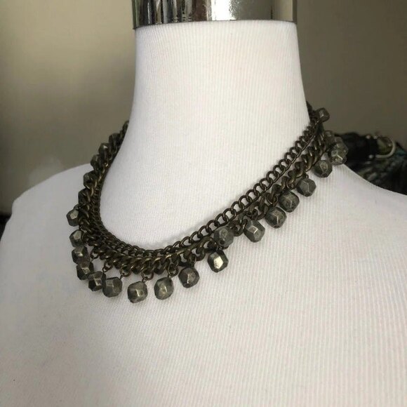 American Eagle Double Chain Dangle Necklace - Picture 2 of 7